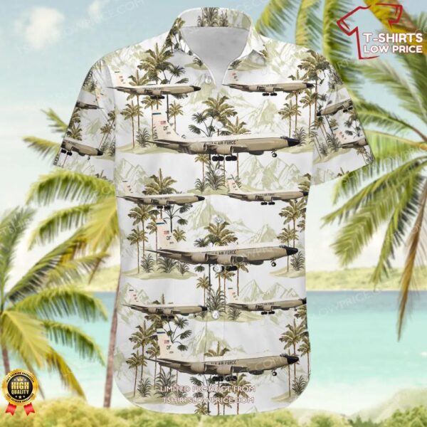 Boeing TC-135W Stratolifter United States US Air Force (USAF) Hawaiian Shirt Boeing TC-135W Stratolifter United States US Air Force (USAF) Hawaiian Shirt