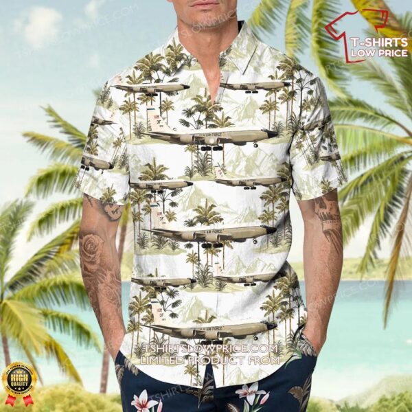 Boeing TC-135W Stratolifter United States US Air Force (USAF) Hawaiian Shirt Boeing TC-135W Stratolifter United States US Air Force (USAF) Hawaiian Shirt