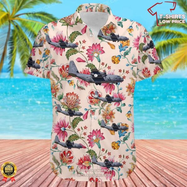 Lockheed Martin MC-130J Commando II United States US Air Force (USAF) Hawaiian Shirt Lockheed Martin MC-130J Commando II United States US Air Force (USAF) Hawaiian Shirt