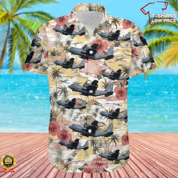 Lockheed Martin HC-130J Combat King II United States US Air Force (USAF) Hawaiian Shirt Lockheed Martin HC-130J Combat King II United States US Air Force (USAF) Hawaiian Shirt