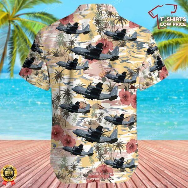 Lockheed Martin HC-130J Combat King II United States US Air Force (USAF) Hawaiian Shirt Lockheed Martin HC-130J Combat King II United States US Air Force (USAF) Hawaiian Shirt