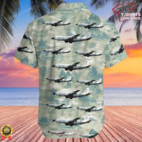 Boeing RC-135S Cobra Ball United States US Air Force (USAF) Hawaiian Shirt Boeing RC-135S Cobra Ball United States US Air Force (USAF) Hawaiian Shirt
