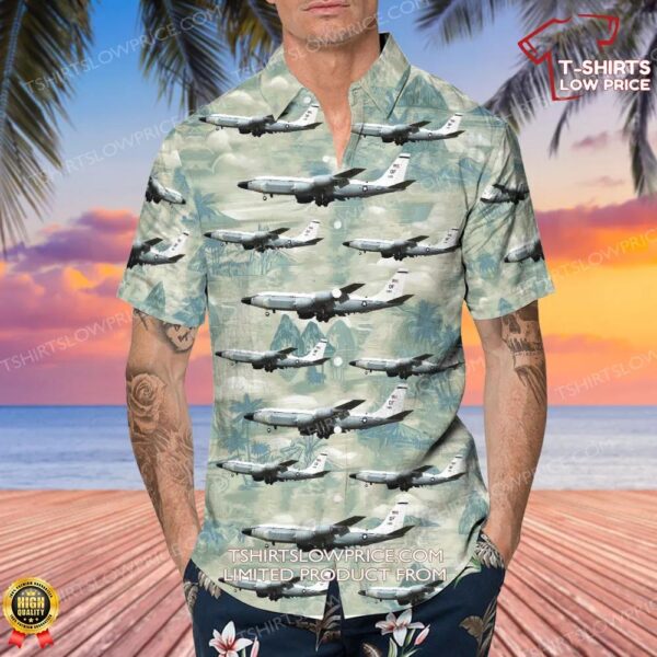 Boeing RC-135S Cobra Ball United States US Air Force (USAF) Hawaiian Shirt Boeing RC-135S Cobra Ball United States US Air Force (USAF) Hawaiian Shirt