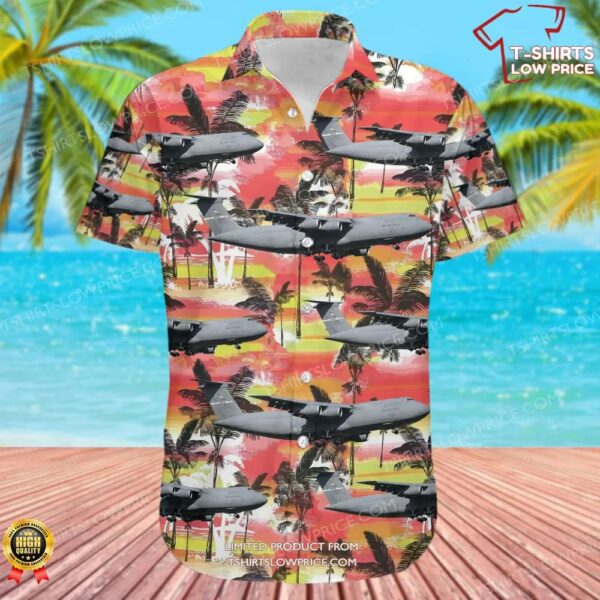 Lockheed C-5M Super Galaxy United States US Air Force (USAF) Hawaiian Shirt Lockheed C-5M Super Galaxy United States US Air Force (USAF) Hawaiian Shirt