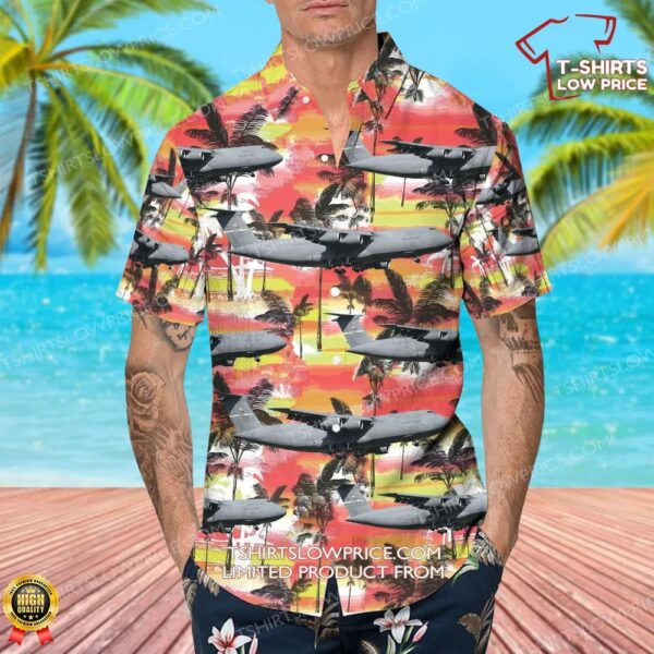 Lockheed C-5M Super Galaxy United States US Air Force (USAF) Hawaiian Shirt Lockheed C-5M Super Galaxy United States US Air Force (USAF) Hawaiian Shirt