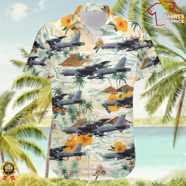 Boeing B-52H Stratofortress United States US Air Force (USAF) Hawaiian Shirt Boeing B-52H Stratofortress United States US Air Force (USAF) Hawaiian Shirt