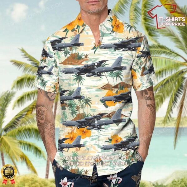 Boeing B-52H Stratofortress United States US Air Force (USAF) Hawaiian Shirt Boeing B-52H Stratofortress United States US Air Force (USAF) Hawaiian Shirt