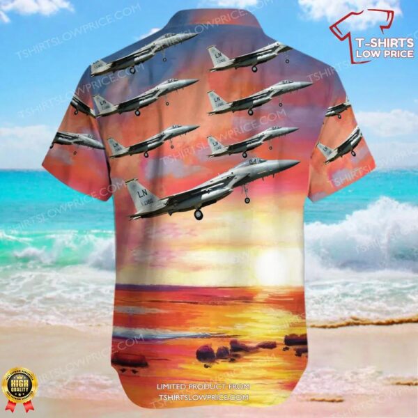 McDonnell Douglas F-15C Eagle United States US Air Force (USAF) Hawaiian Shirt McDonnell Douglas F-15C Eagle United States US Air Force (USAF) Hawaiian Shirt
