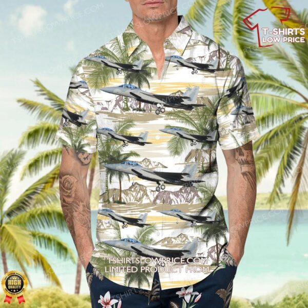 Boeing F-15EX Eagle II United States US Air Force (USAF) Hawaiian Shirt Boeing F-15EX Eagle II United States US Air Force (USAF) Hawaiian Shirt