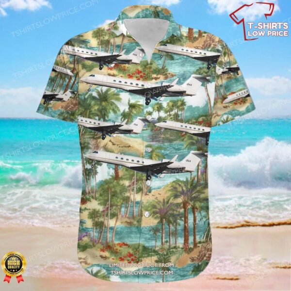 Gulfstream C-37A United States US Army Hawaiian Shirt Gulfstream C-37A United States US Army Hawaiian Shirt