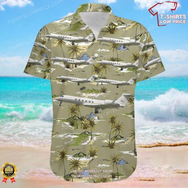 Gulfstream C-37A United States US Air Force (USAF) Hawaiian Shirt Gulfstream C-37A United States US Air Force (USAF) Hawaiian Shirt