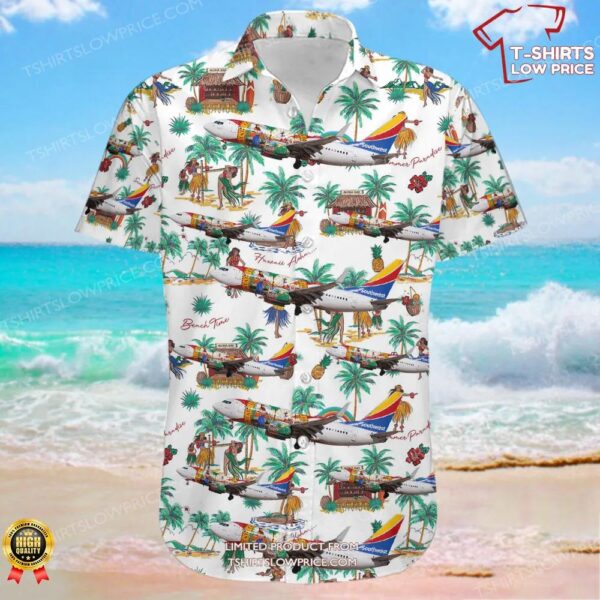Boeing 737-7H4 Southwest Airlines Hawaiian Shirt Boeing 737-7H4 Southwest Airlines Hawaiian Shirt