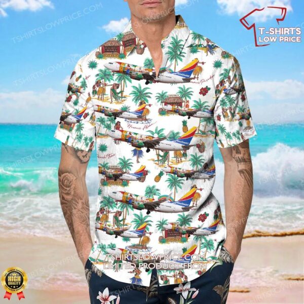 Boeing 737-7H4 Southwest Airlines Hawaiian Shirt Boeing 737-7H4 Southwest Airlines Hawaiian Shirt