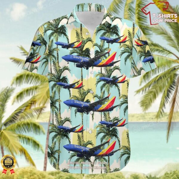 Boeing 737-76N Southwest Airlines Hawaiian Shirt Boeing 737-76N Southwest Airlines Hawaiian Shirt
