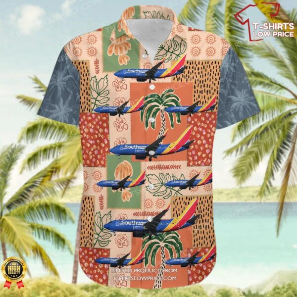 Boeing 737-7BD Southwest Airlines Hawaiian Shirt Boeing 737-7BD Southwest Airlines Hawaiian Shirt