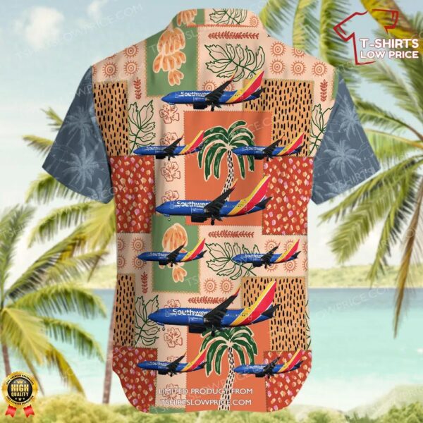 Boeing 737-7BD Southwest Airlines Hawaiian Shirt Boeing 737-7BD Southwest Airlines Hawaiian Shirt