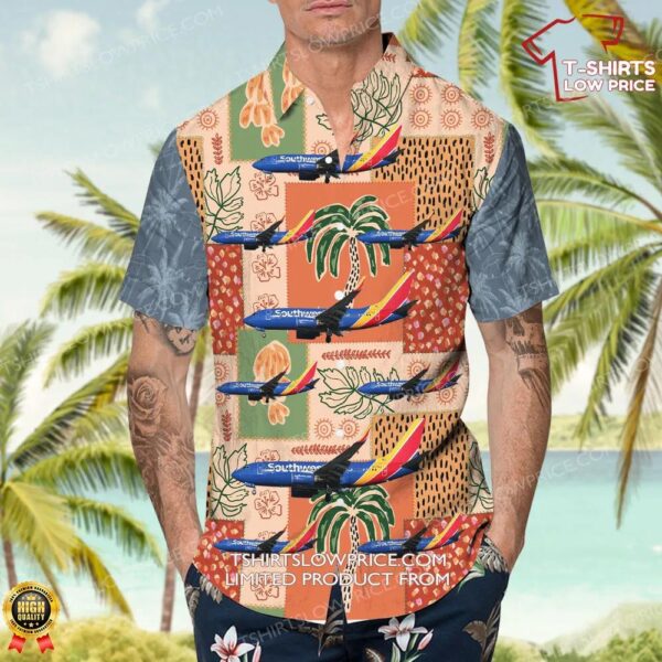 Boeing 737-7BD Southwest Airlines Hawaiian Shirt Boeing 737-7BD Southwest Airlines Hawaiian Shirt