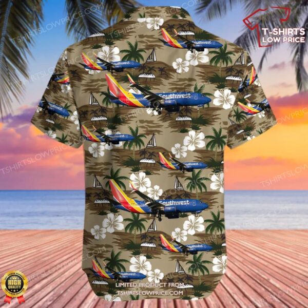 Boeing 737-7CT Southwest Airlines Hawaiian Shirt Boeing 737-7CT Southwest Airlines Hawaiian Shirt