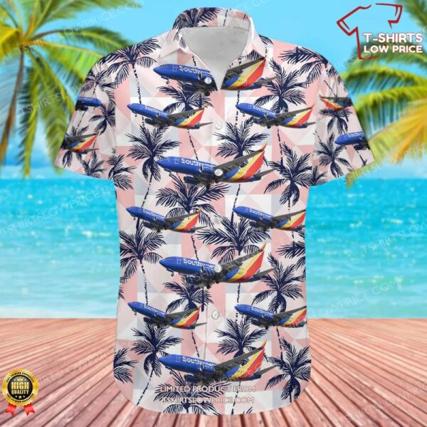 Boeing 737-7BK Southwest Airlines Hawaiian Shirt Boeing 737-7BK Southwest Airlines Hawaiian Shirt