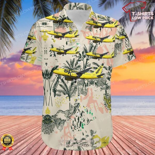 Airbus A319-132 Spirit Airlines Hawaiian Shirt Airbus A319-132 Spirit Airlines Hawaiian Shirt