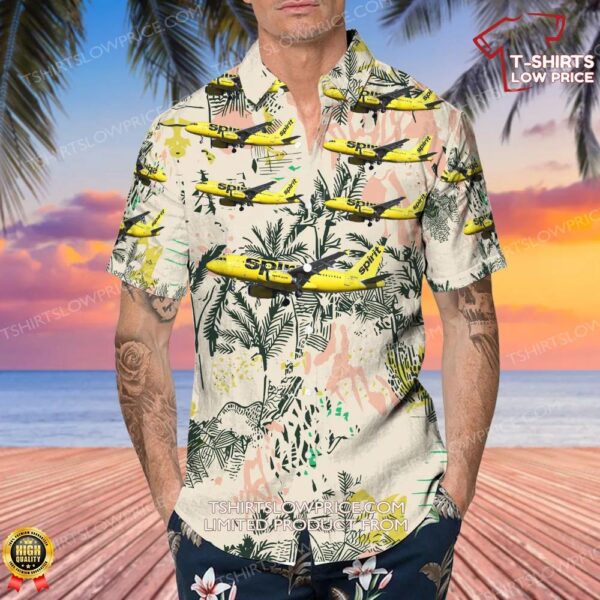 Airbus A319-132 Spirit Airlines Hawaiian Shirt Airbus A319-132 Spirit Airlines Hawaiian Shirt