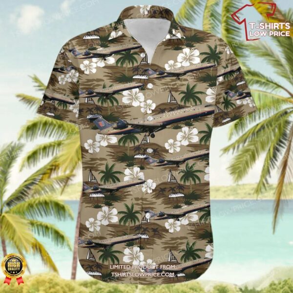 Bombardier CRJ-701ER United Express (Mesa Airlines) Hawaiian Shirt Bombardier CRJ-701ER United Express (Mesa Airlines) Hawaiian Shirt