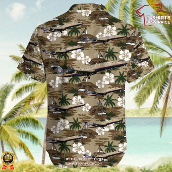 Bombardier CRJ-701ER United Express (Mesa Airlines) Hawaiian Shirt Bombardier CRJ-701ER United Express (Mesa Airlines) Hawaiian Shirt