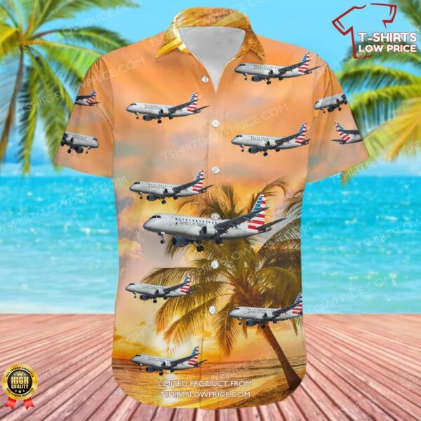 Embraer ERJ-170-200LR American Eagle (Republic Airways) Hawaiian Shirt Embraer ERJ-170-200LR American Eagle (Republic Airways) Hawaiian Shirt