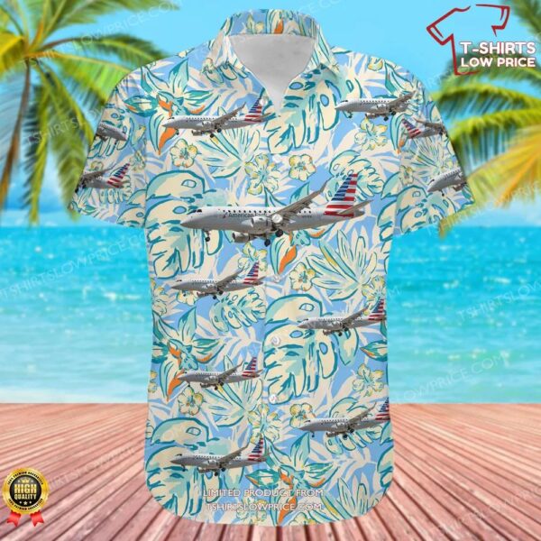Embraer ERJ-170-100SE American Eagle (Republic Airways) Hawaiian Shirt Embraer ERJ-170-100SE American Eagle (Republic Airways) Hawaiian Shirt