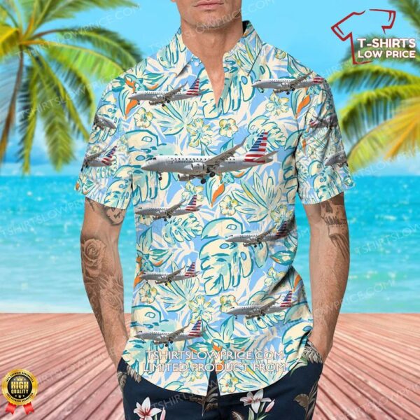 Embraer ERJ-170-100SE American Eagle (Republic Airways) Hawaiian Shirt Embraer ERJ-170-100SE American Eagle (Republic Airways) Hawaiian Shirt