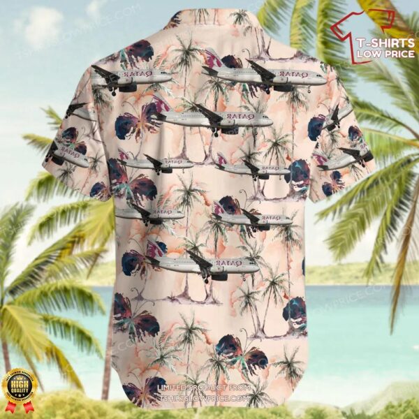 Airbus A320-232 Qatar Airways Hawaiian Shirt
