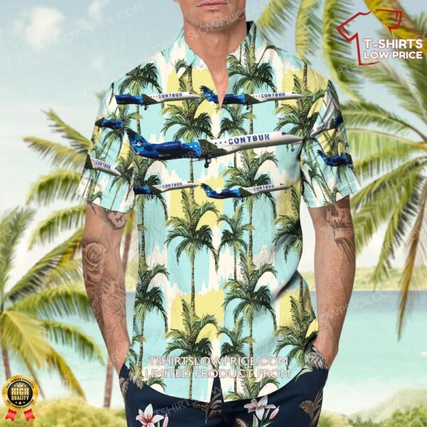 Embraer ERJ-145LR Contour Airlines Hawaiian Shirt