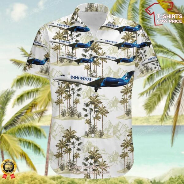 Embraer ERJ-135ER Contour Airlines Hawaiian Shirt