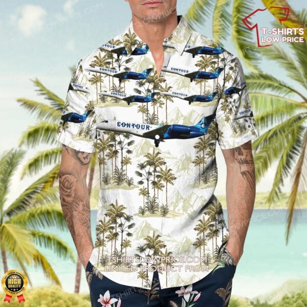 Embraer ERJ-135ER Contour Airlines Hawaiian Shirt