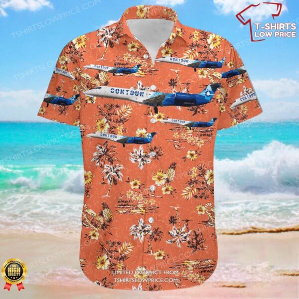 Embraer ERJ-140LR Contour Airlines Hawaiian Shirt