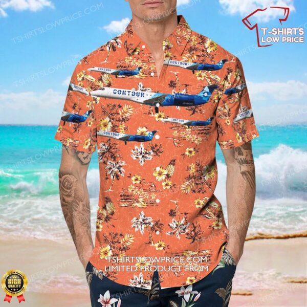 Embraer ERJ-140LR Contour Airlines Hawaiian Shirt