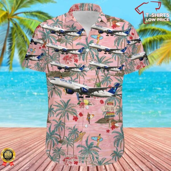 Airbus A350-941 World2Fly Hawaiian Shirt