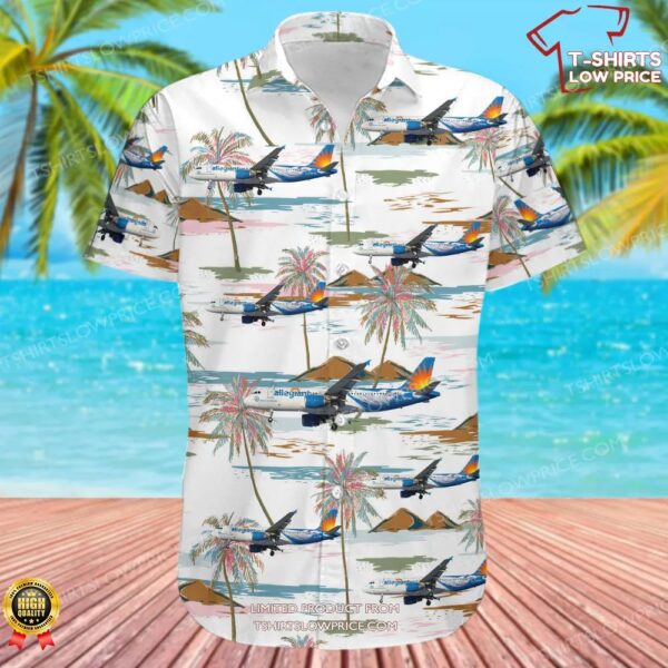 Airbus A320-214 Allegiant Air Hawaiian Shirt Airbus A320-214 Allegiant Air Hawaiian Shirt