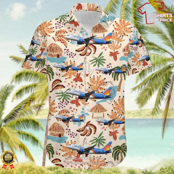 Airbus A319-111 Allegiant Air Hawaiian Shirt Airbus A319-111 Allegiant Air Hawaiian Shirt