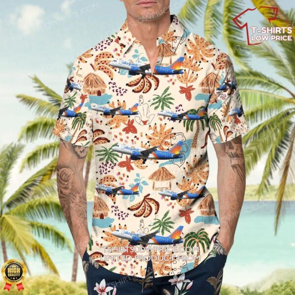 Airbus A319-111 Allegiant Air Hawaiian Shirt Airbus A319-111 Allegiant Air Hawaiian Shirt