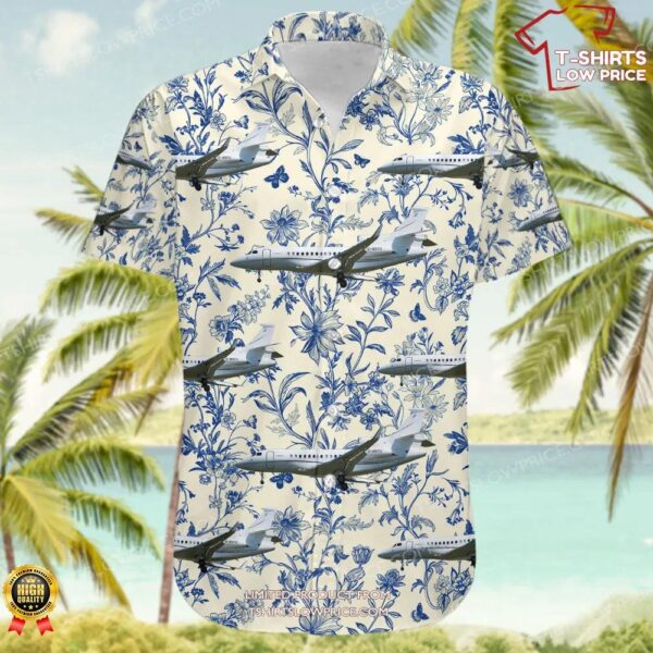 Dassault Falcon 7X Air Charter Scotland Hawaiian Shirt