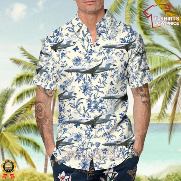 Dassault Falcon 7X Air Charter Scotland Hawaiian Shirt