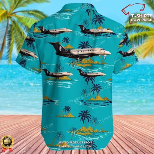 Embraer EMB-550 Legacy 500 Air Charter Scotland Hawaiian Shirt