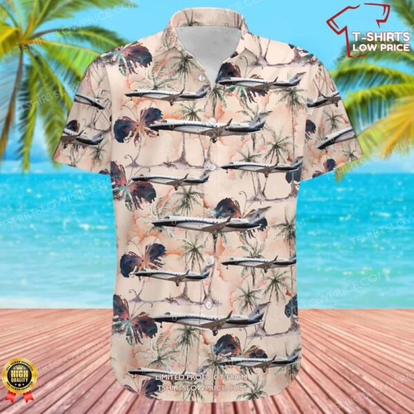 Embraer ERJ-135BJ Legacy 650 Air Charter Scotland Hawaiian Shirt Embraer ERJ-135BJ Legacy 650 Air Charter Scotland Hawaiian Shirt