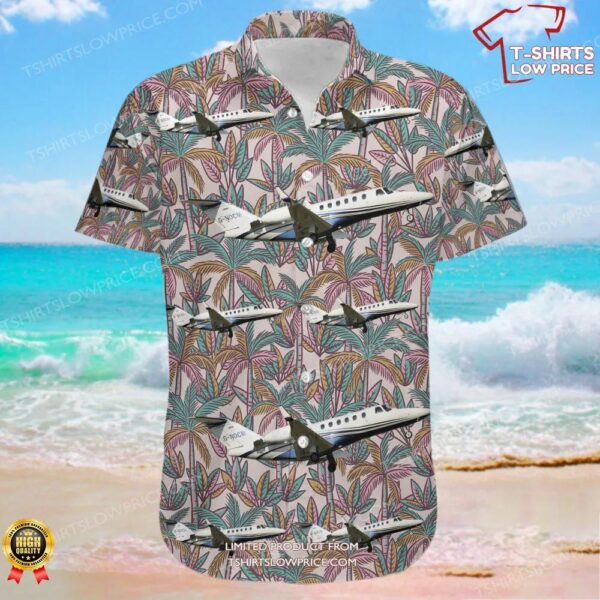 Cessna 525A CitationJet 2 Air Charter Scotland Hawaiian Shirt Cessna 525A CitationJet 2 Air Charter Scotland Hawaiian Shirt