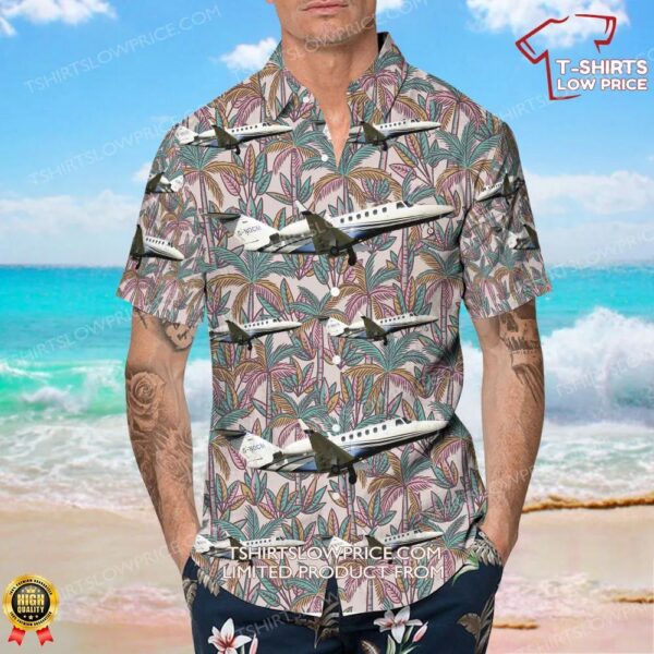 Cessna 525A CitationJet 2 Air Charter Scotland Hawaiian Shirt Cessna 525A CitationJet 2 Air Charter Scotland Hawaiian Shirt