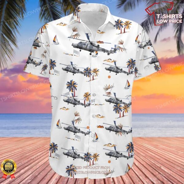 Agusta-Westland AW-159 Wildcat HMA2 United Kingdom Royal Navy Hawaiian Shirt Agusta-Westland AW-159 Wildcat HMA2 United Kingdom Royal Navy Hawaiian Shirt