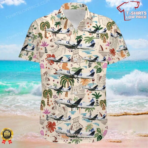 Saab 340B+ Cranfield University Hawaiian Shirt Saab 340B+ Cranfield University Hawaiian Shirt