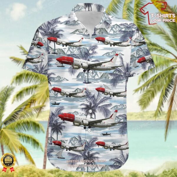 Boeing 737-8 MAX Norwegian Hawaiian Shirt