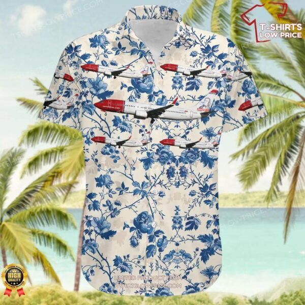Boeing 737-8KN Norwegian Hawaiian Shirt Boeing 737-8KN Norwegian Hawaiian Shirt